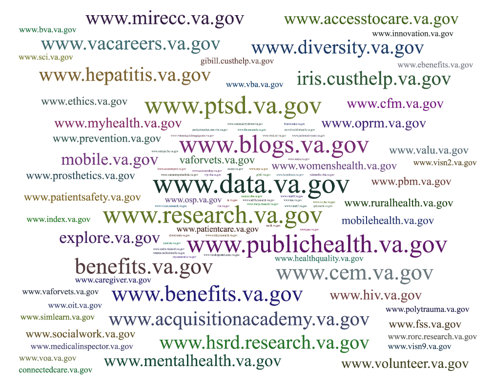 Image showing tag cloud for program domains.